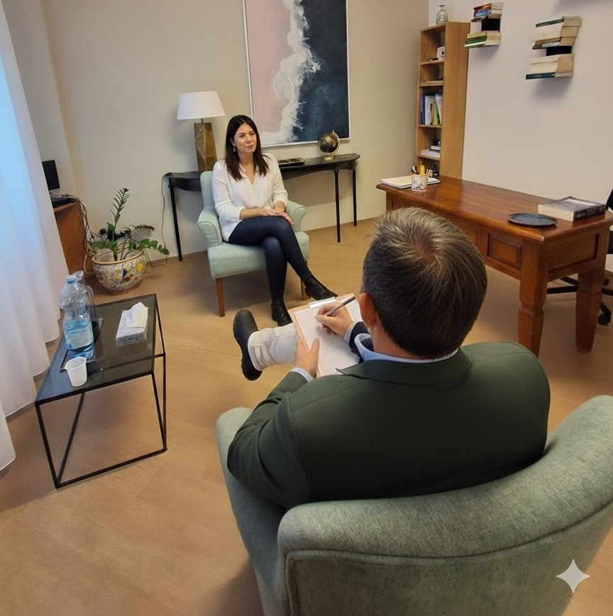 Sessione di psicoterapia presso lo Studio Arché